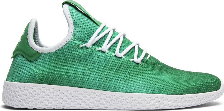 Pharrell Williams x adidas Tennis HU White-Green Glow — Kick Game