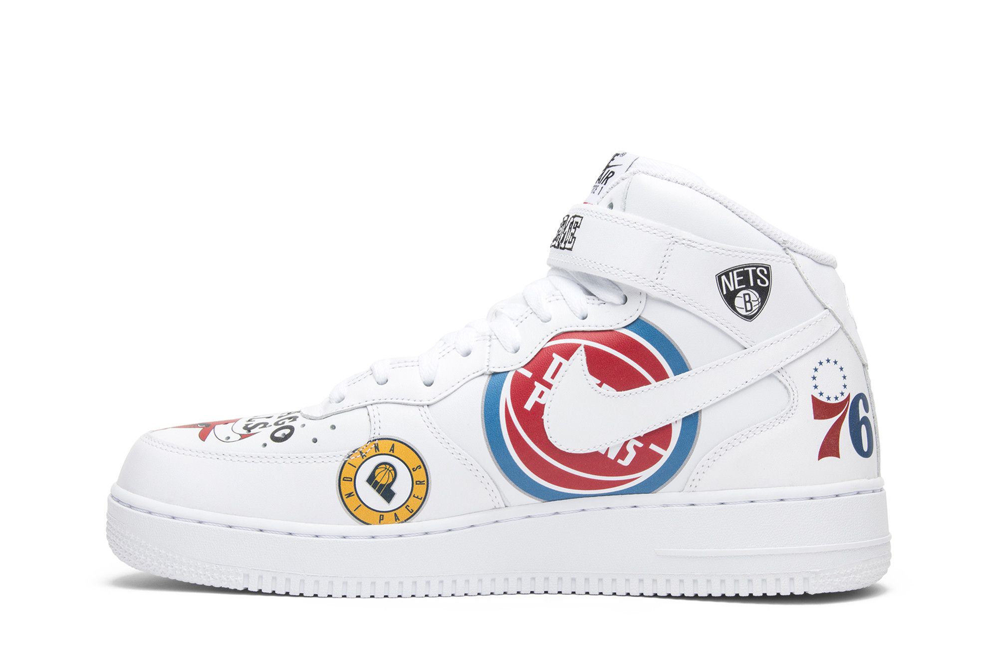 Nba af1 white top
