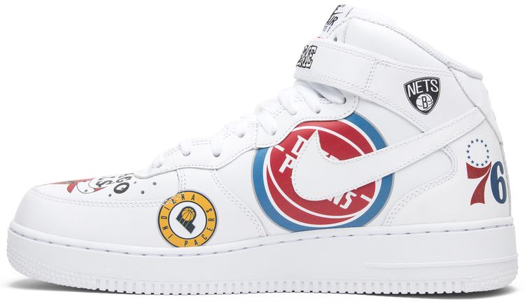 Supreme x NBA x Nike Air Force 1 Mid White