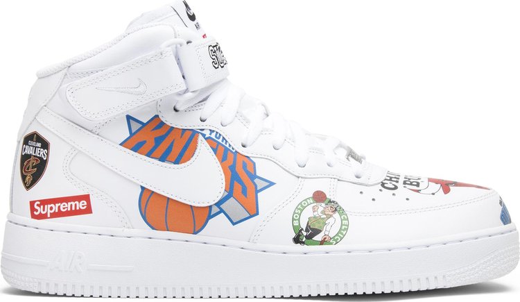 semiconductor Snooze Split Supreme x NBA x Air Force 1 Mid 07 'White' | GOAT