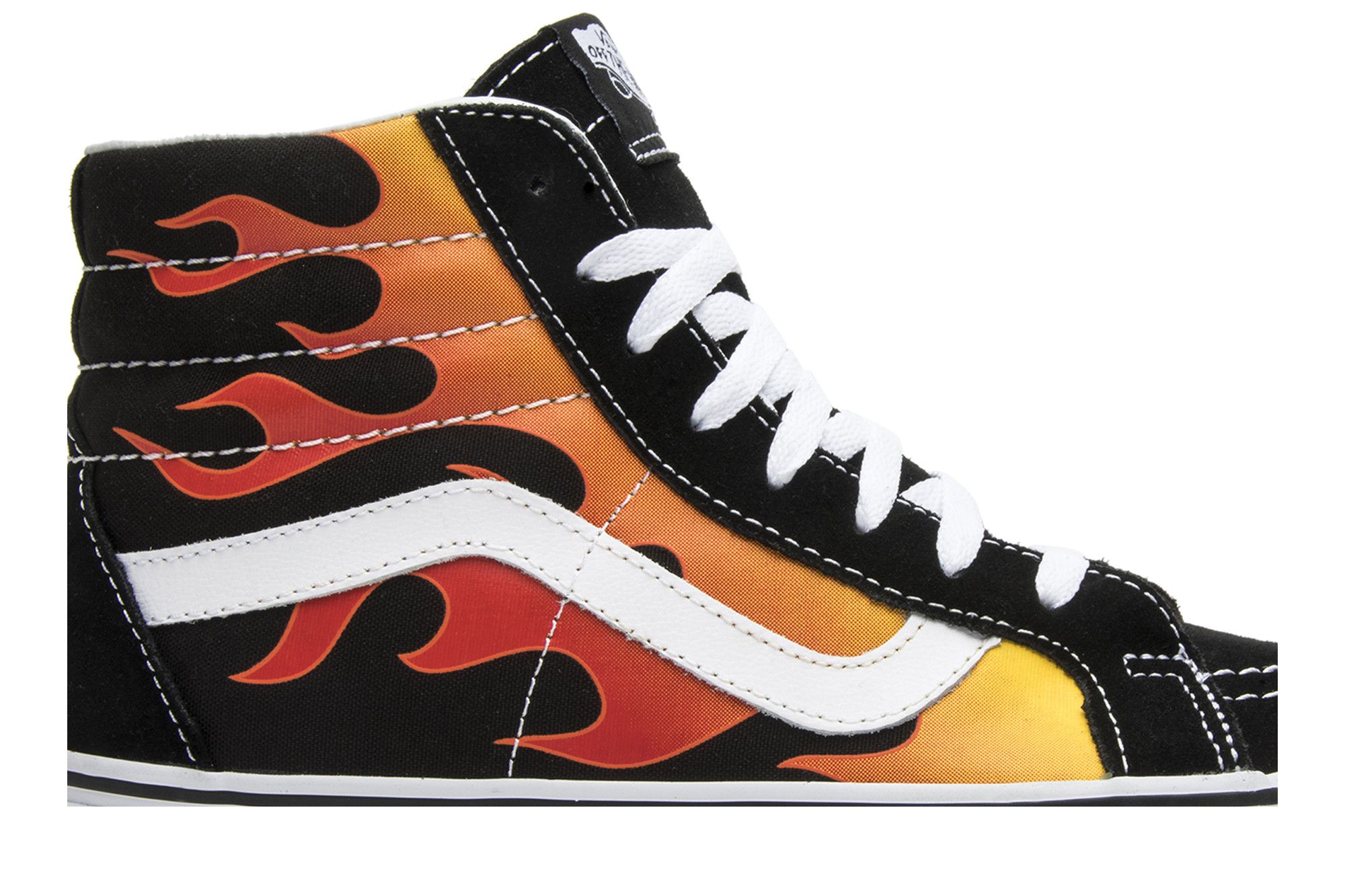 Vans high top flames top