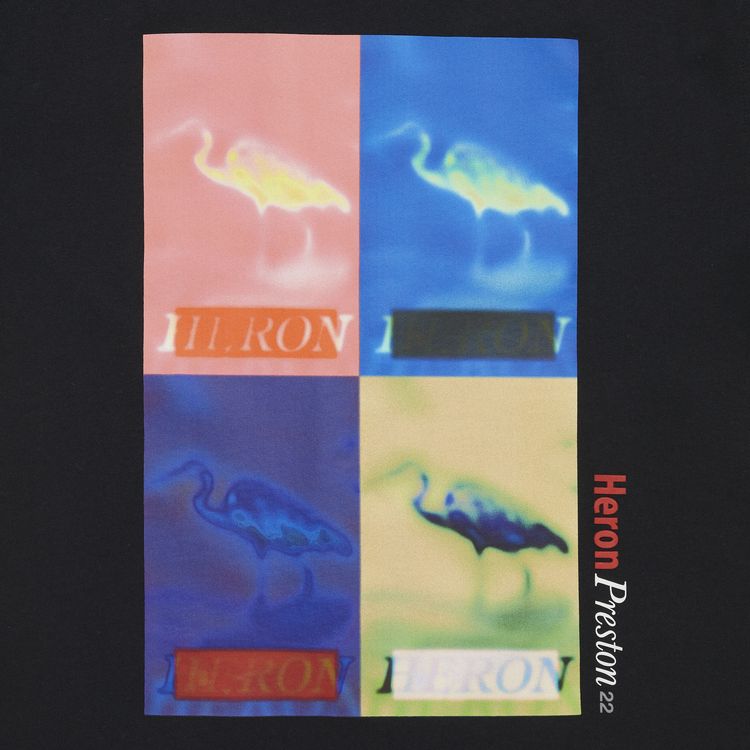 Heron Preston Multi Heron Censored Short Sleeve Tee BlackMulticolor