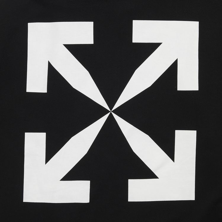 Off White Diag Arrow Slim Zip Hoodie BlackWhite