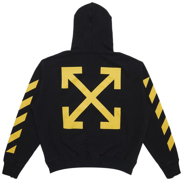 Off White Caravaggio Printed Hoodie BlackWhite