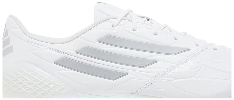 Adidas Adizero F50 4 Leather FG White Silver Metallic