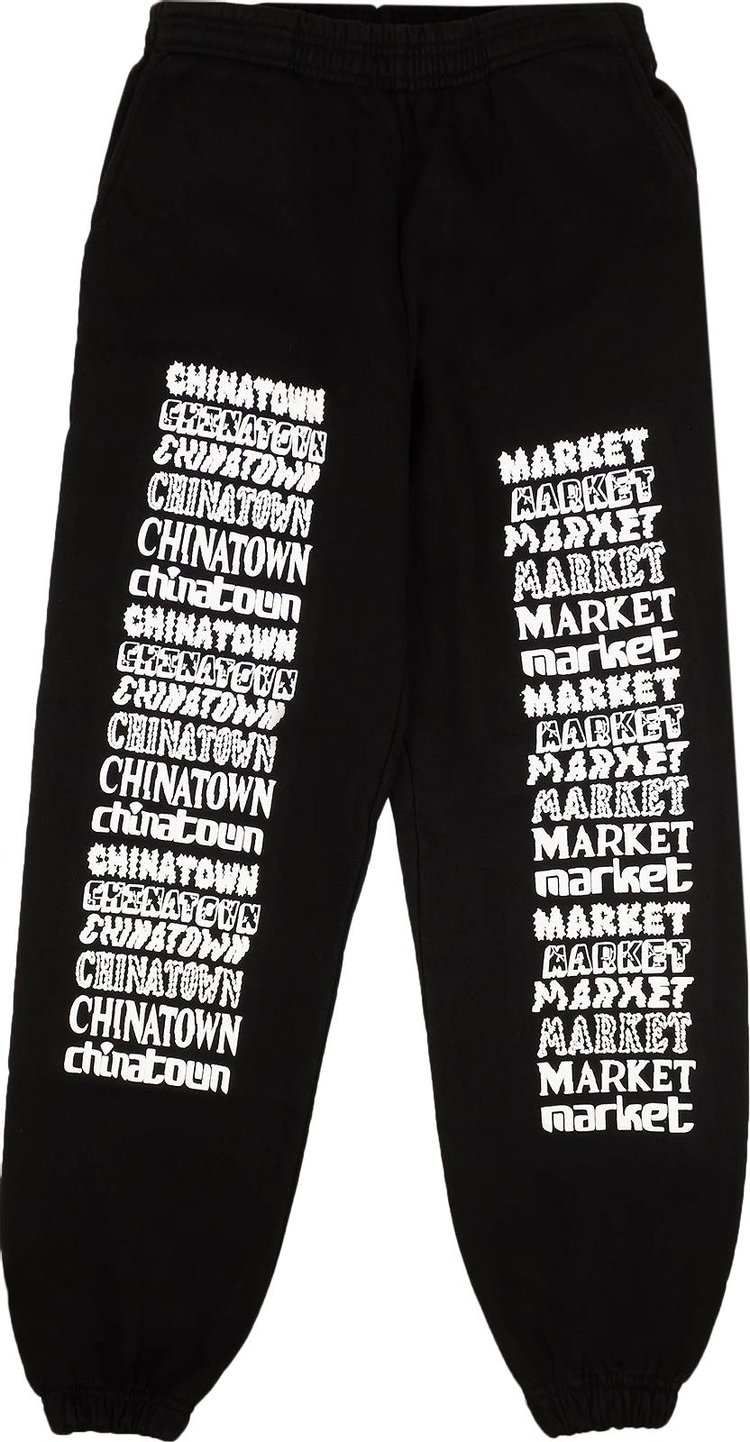 Chinatown Market Font Sweatpants 'Black'