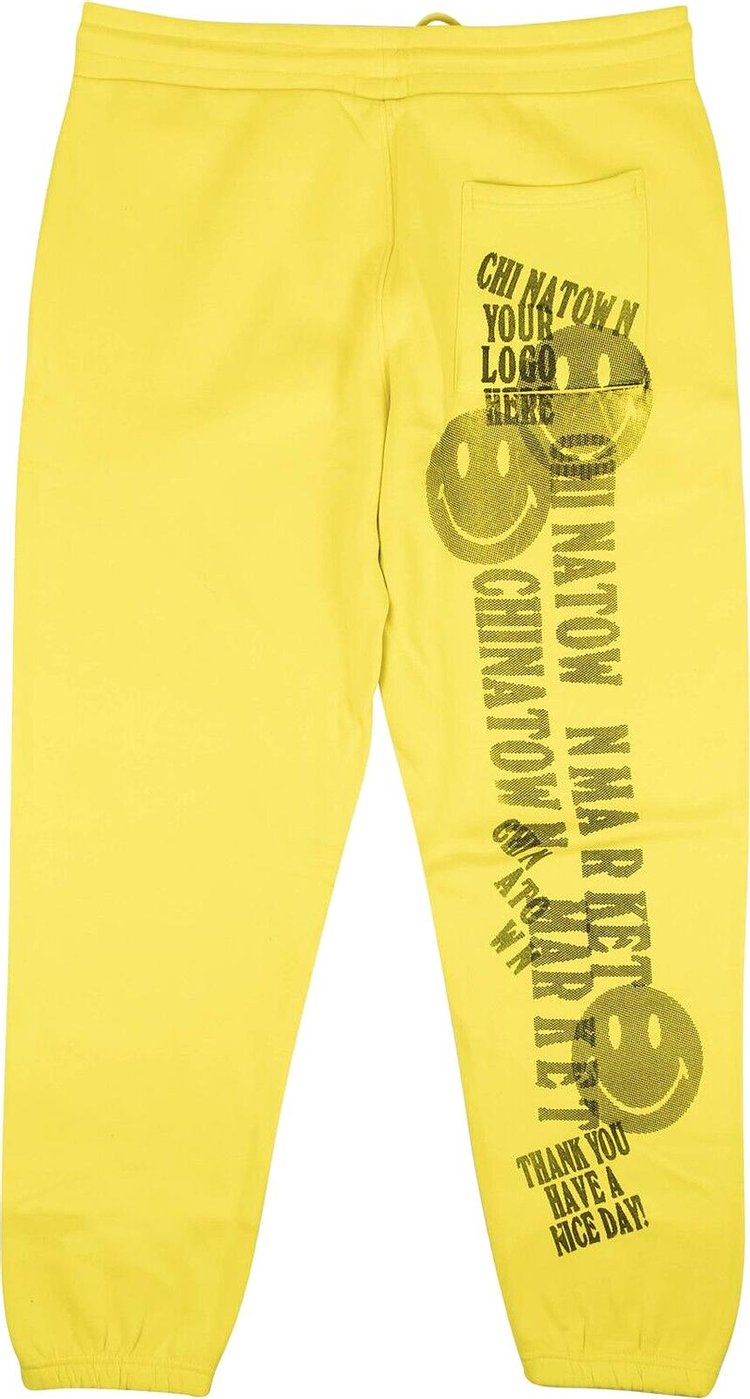 Chinatown Market Have A Nice Day Sweatpants Yellow