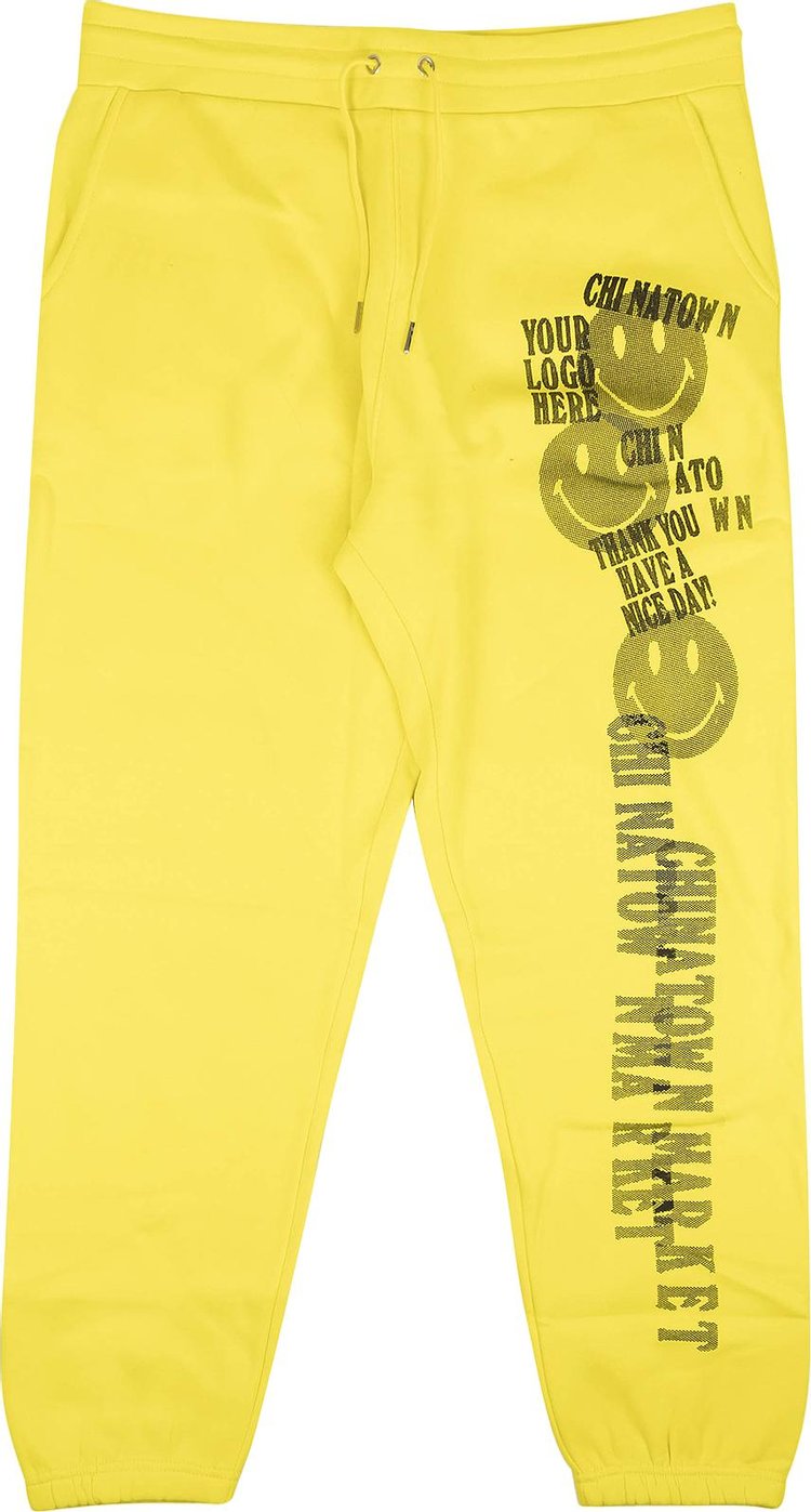 Chinatown Market Have A Nice Day Sweatpants 'Yellow'