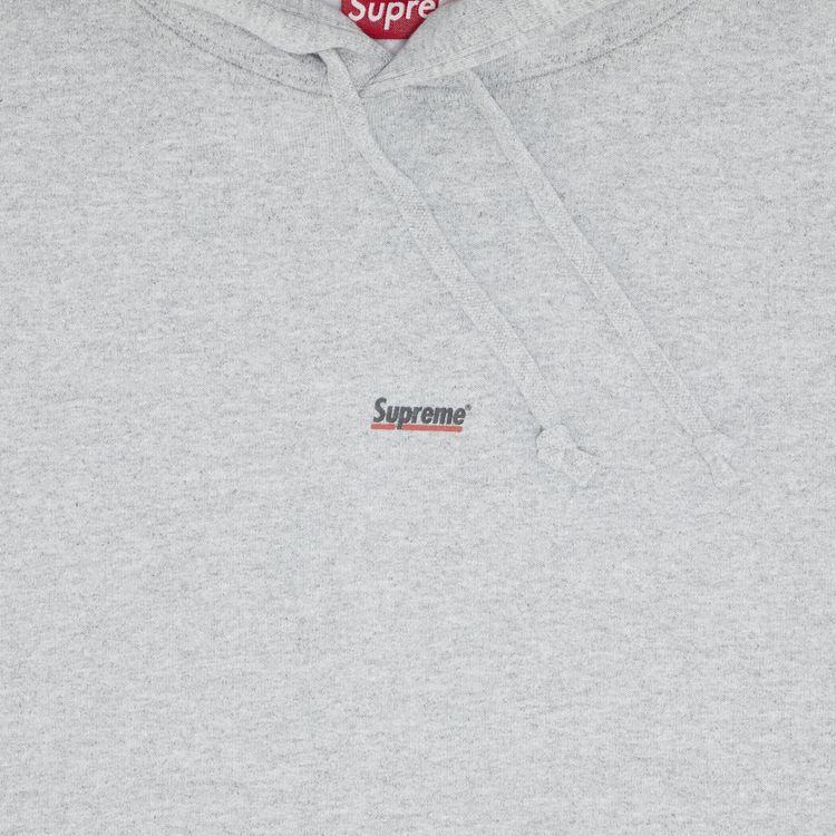 Supreme Underline Hooded Sweatshirt Heather Grey