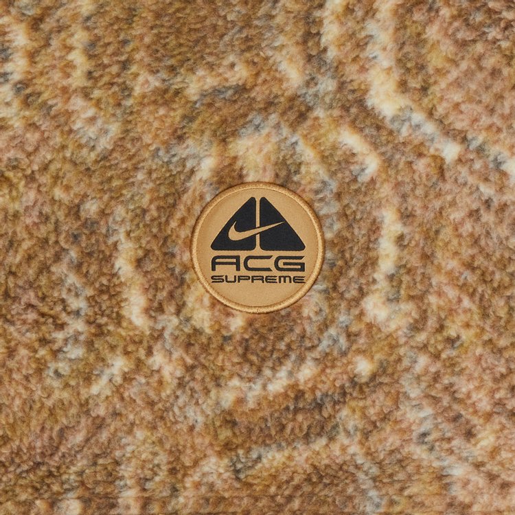 Supreme x Nike ACG Fleece Pullover Gold Snakeskin