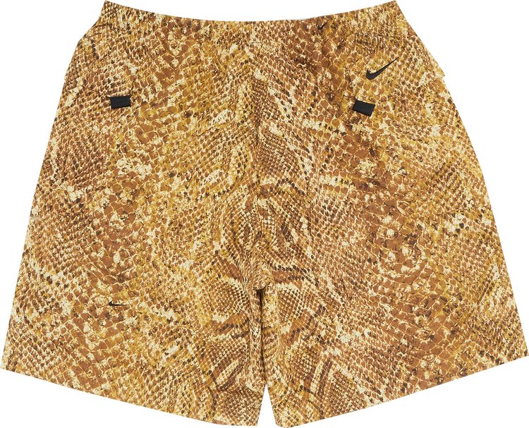 Supreme x Nike ACG Nylon Trail Short Gold Snakeskin