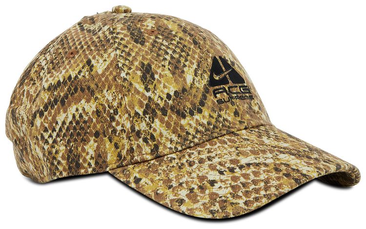 Supreme x Nike ACG Denim 6 Panel Gold Snakeskin