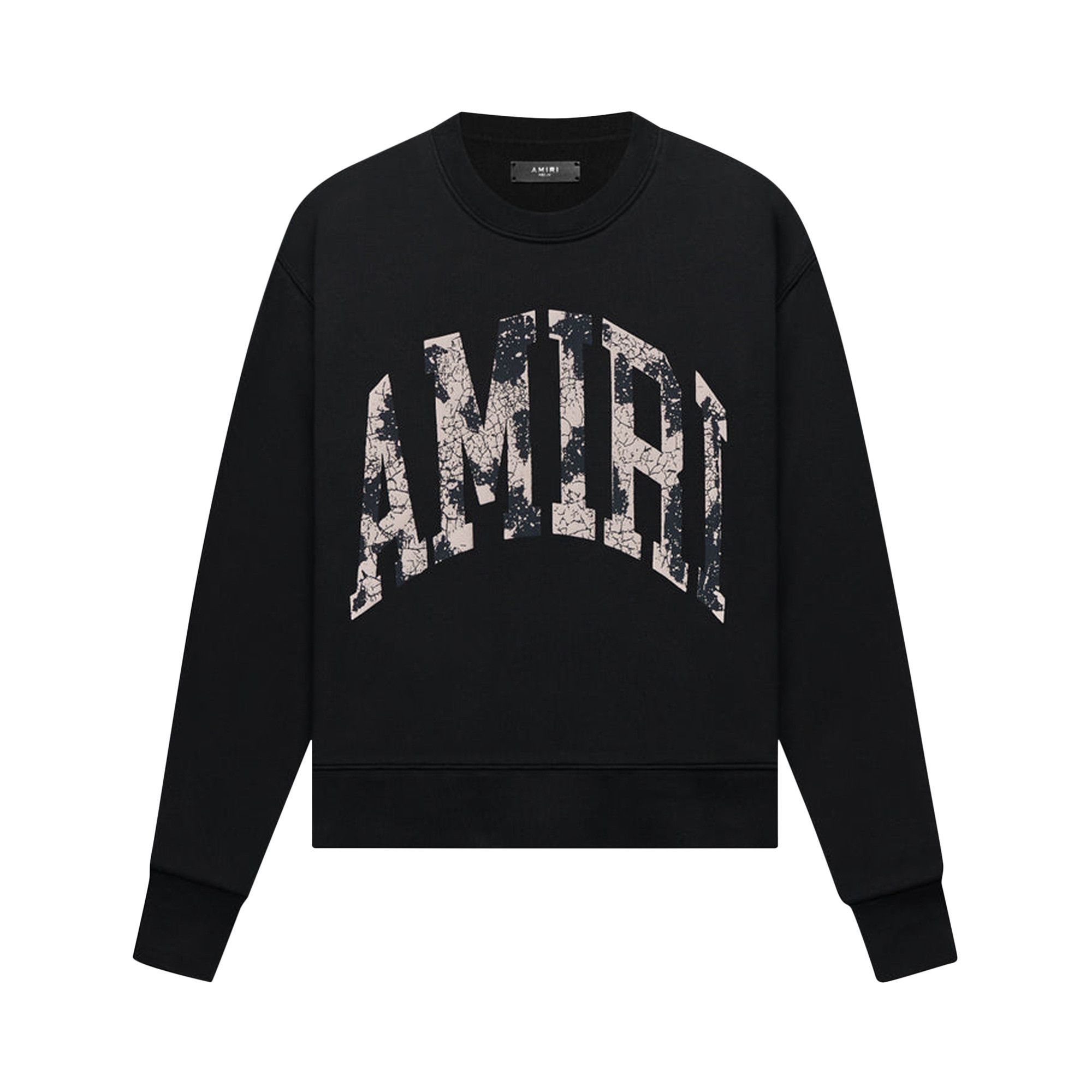 【公式サイト】正規ブランド品通販 Crew Logo Collegiate Amiri Buy 'Black' BLAC 001 PF22MJC027 - トップス