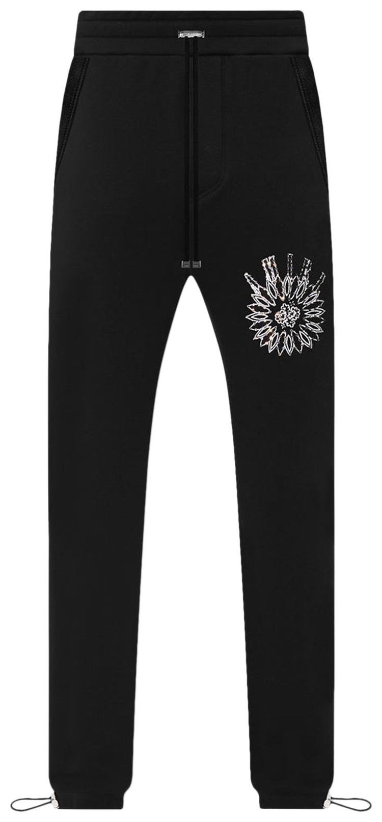 Amiri Crystal Stick Poke Sweatpants Black