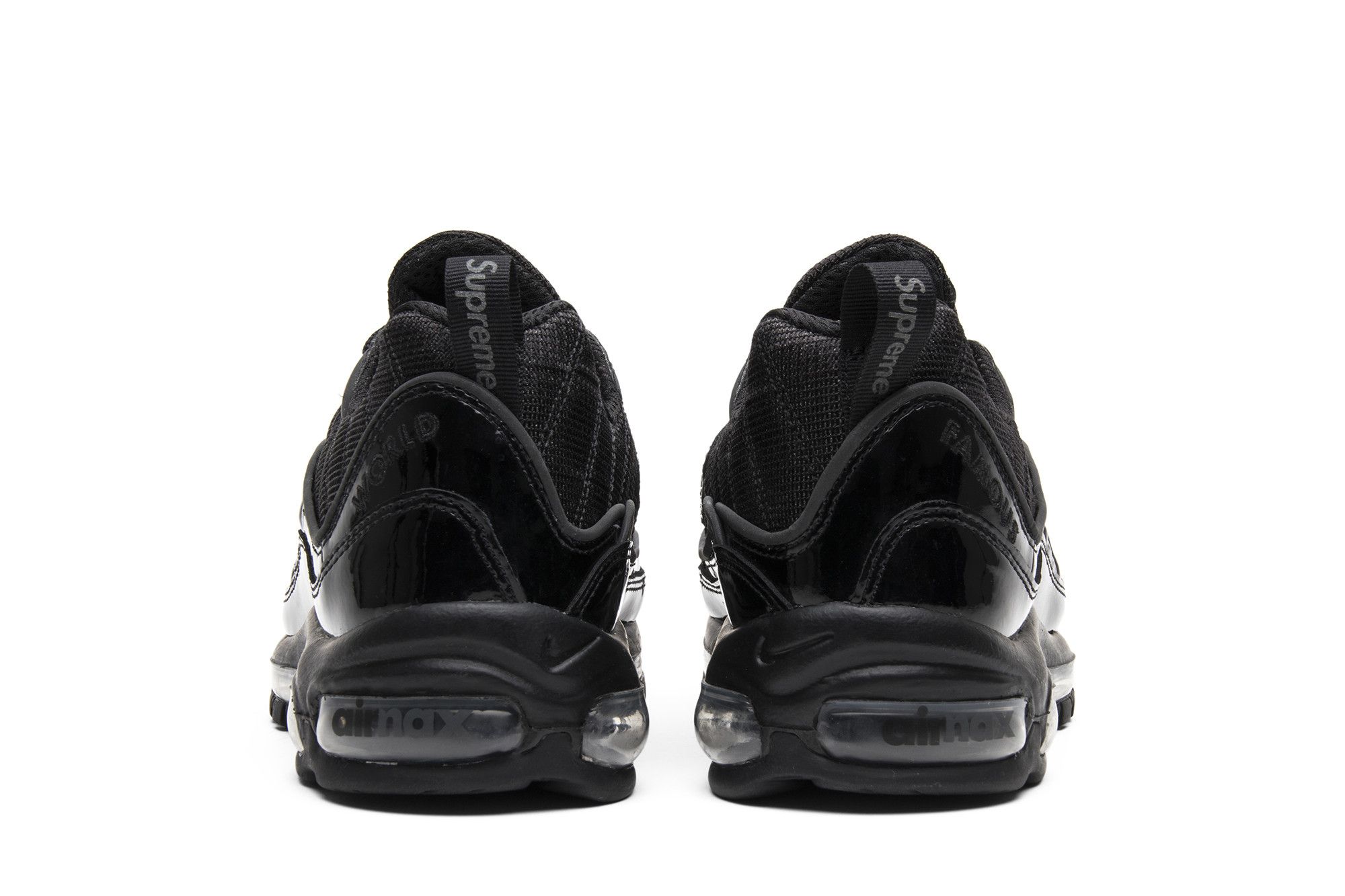 Buy Supreme x Air Max 98 'Black' - 844694 001 | GOAT