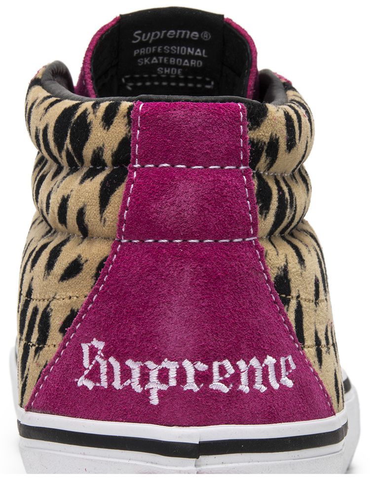 Supreme x Vans Sk8 Mid Pro Cheetah Velvet