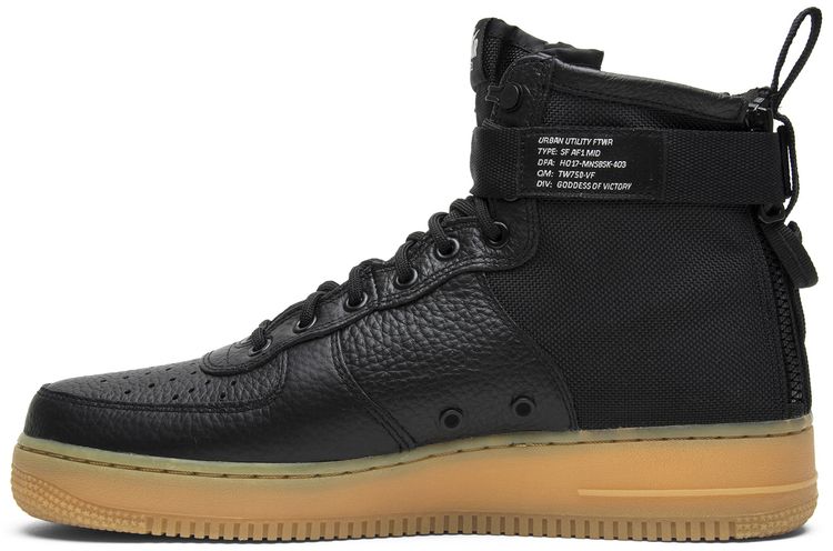 Nike SF Air Force 1 Mid Black Gum