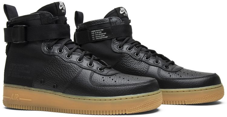 Nike SF Air Force 1 Mid Black Gum