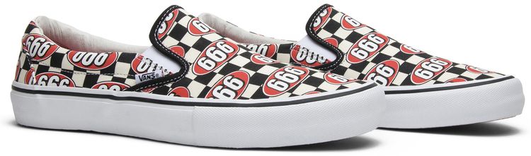 Vans Supreme x Slip On Cream 666