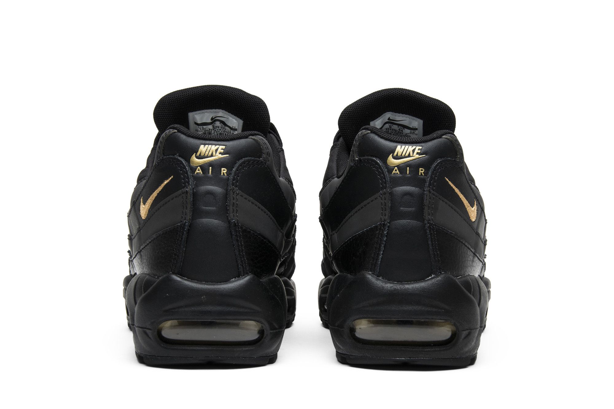 Black white and gold nike air max 95 shop