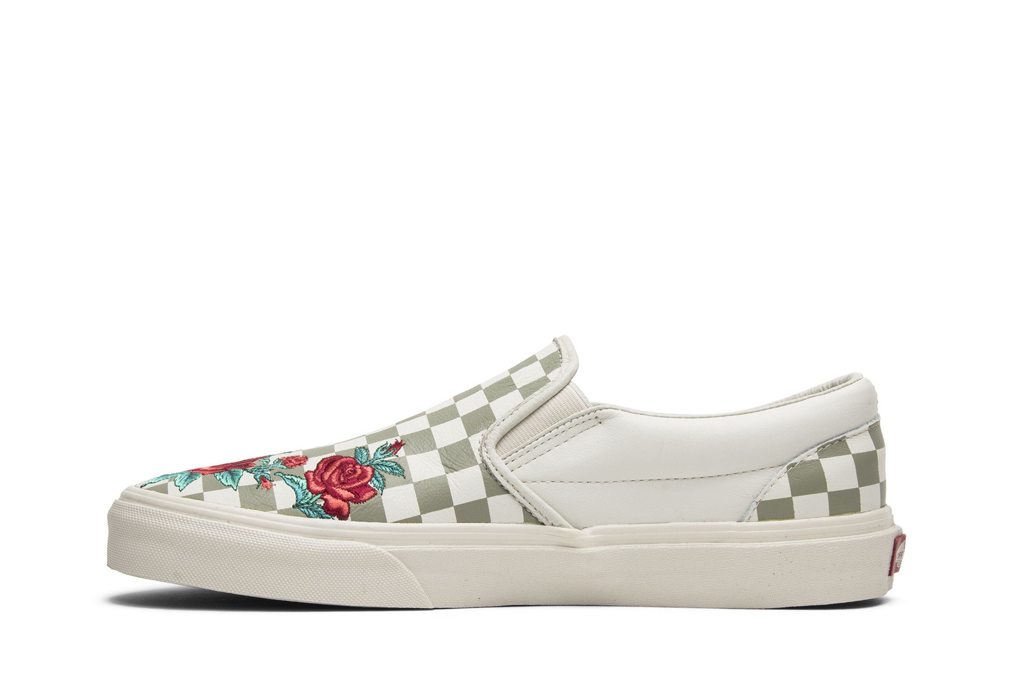 Vans slip on dx rose embroidery clearance