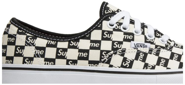 Vans Supreme x Authentic Pro Checkered Black