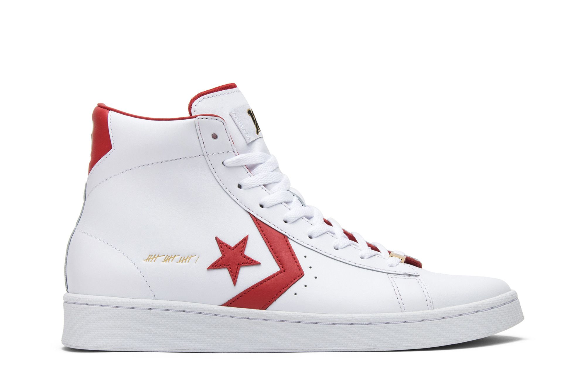 Converse pro deals leather mid white