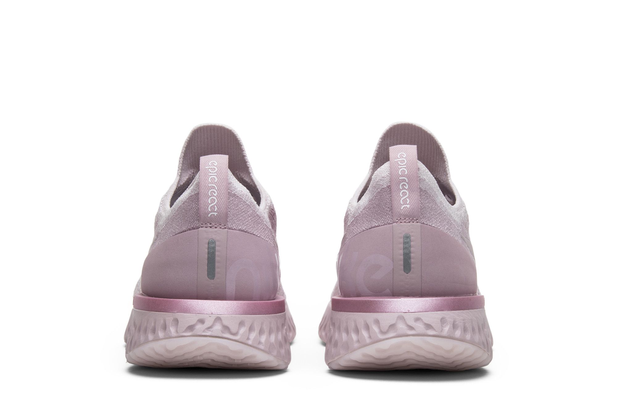 Nike women's epic react flyknit running shoes - pearl pink/rose clearance