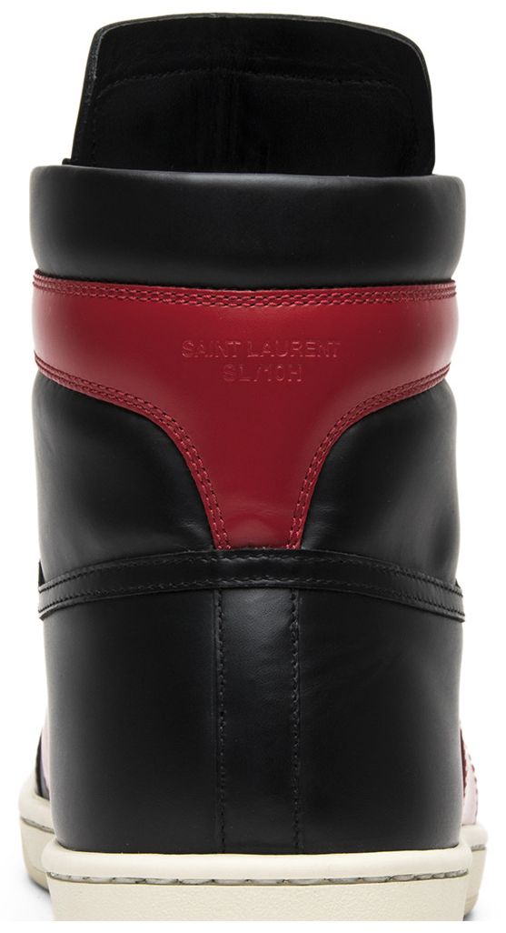 Saint Laurent SL 10 High Top Sneaker Red