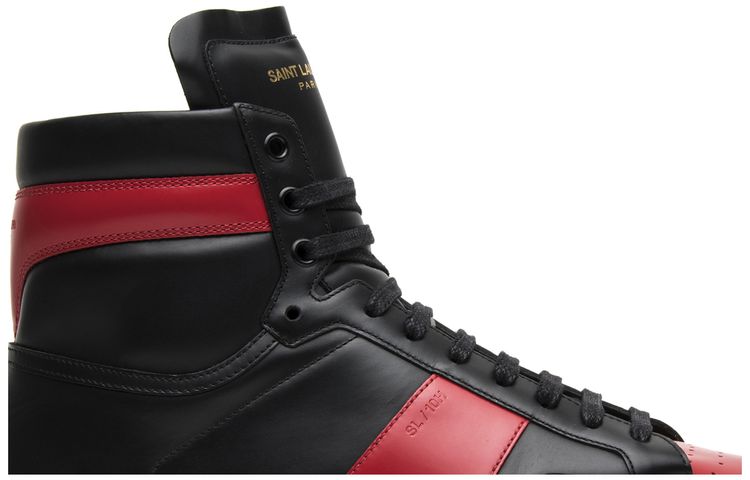 Saint Laurent SL 10 High Top Sneaker Red