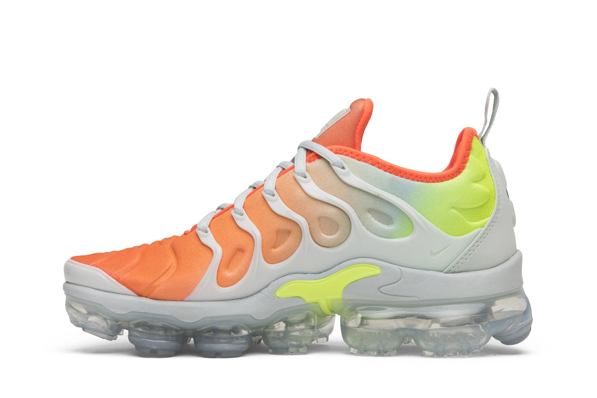 vapormax plus grey and orange