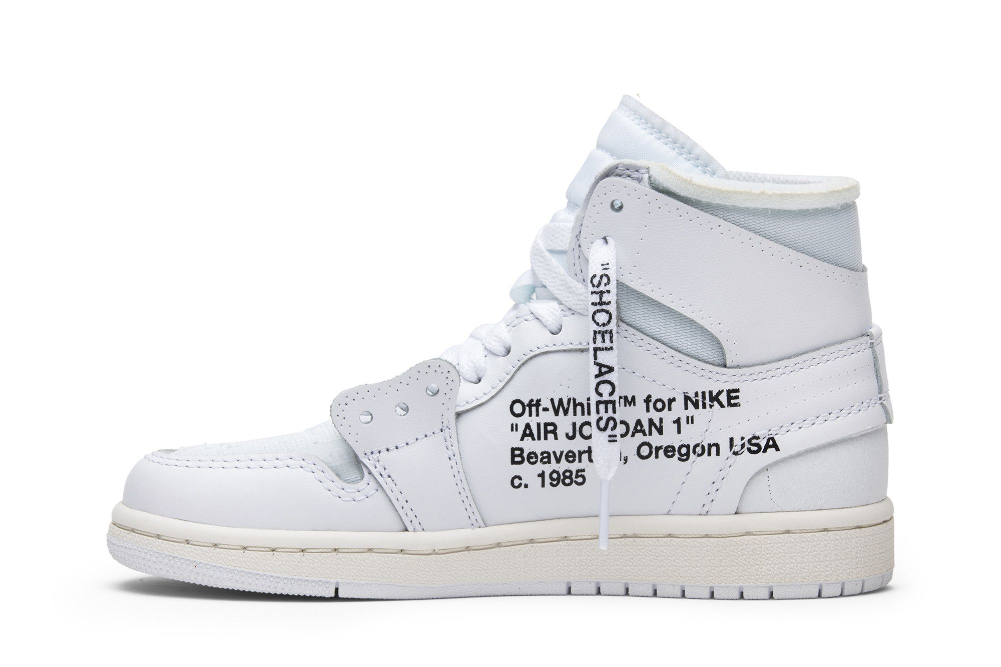 Buy Off White x Air Jordan 1 Retro High OG BG White 2018 AQ8296 100 GOAT UK