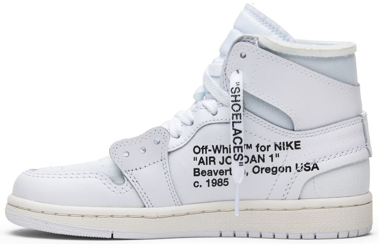 Off White x Air Jordan 1 Retro High OG BG White 2018
