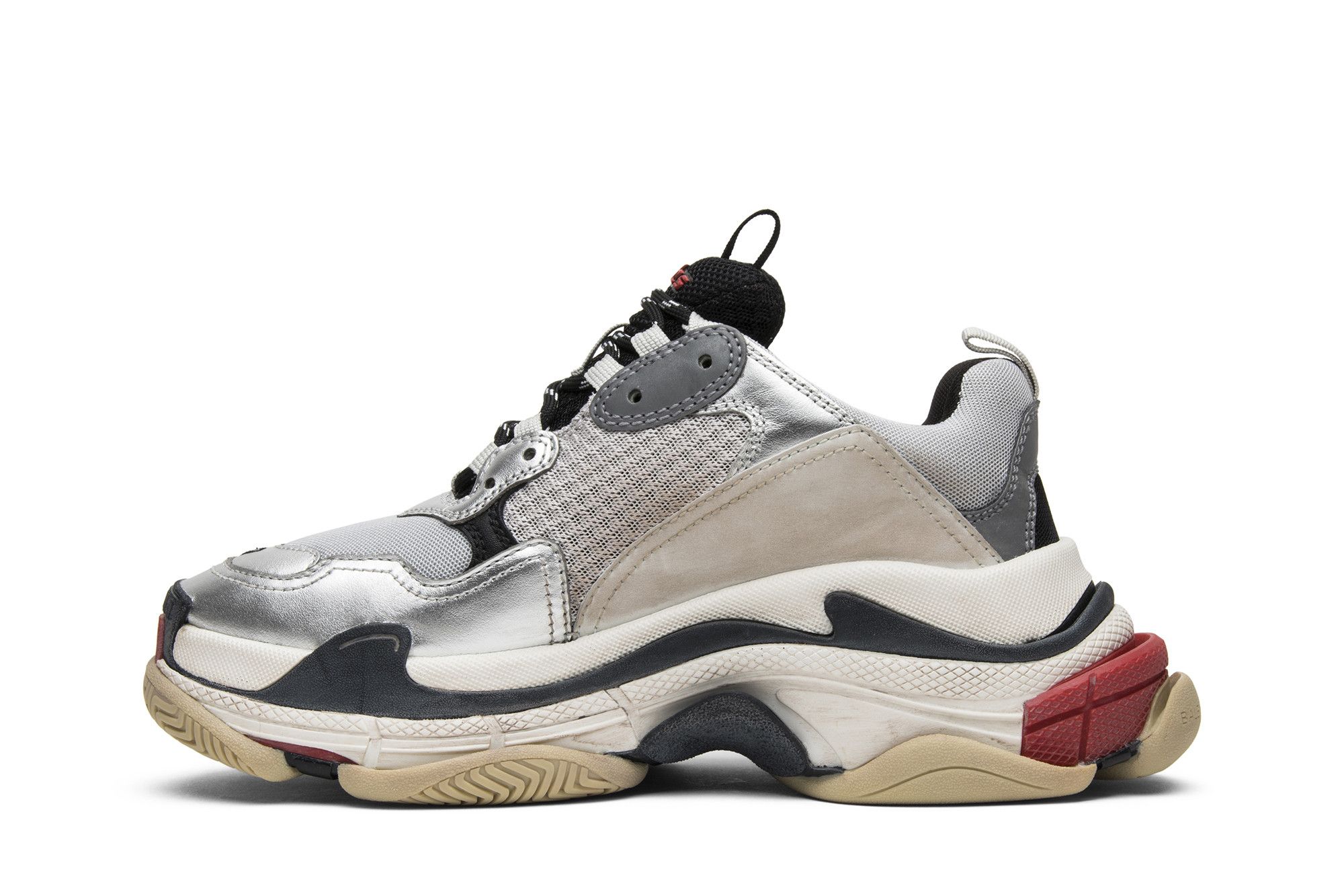 Buy Balenciaga Triple S Sneaker Silver 2018 512175 W09O3 1081 GOAT