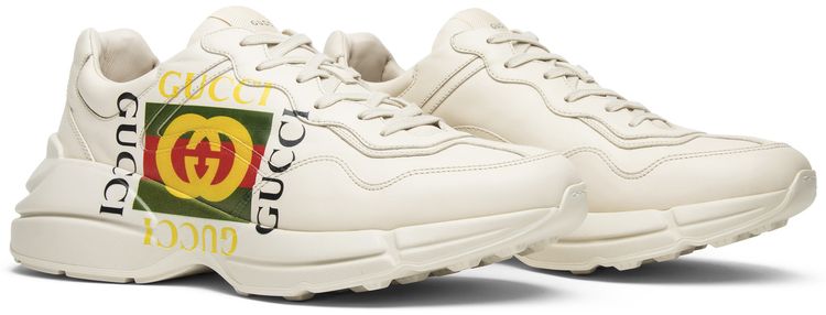 Gucci Rhython Leather Sneaker Square Logo