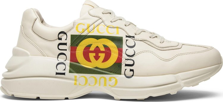 modstand Forfølge biografi Buy Gucci Rhython Leather Sneaker 'Square Logo' - 00878 DRW00 9522 - White  | GOAT