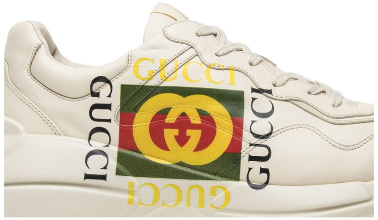 Gucci Rhython Leather Sneaker Square Logo