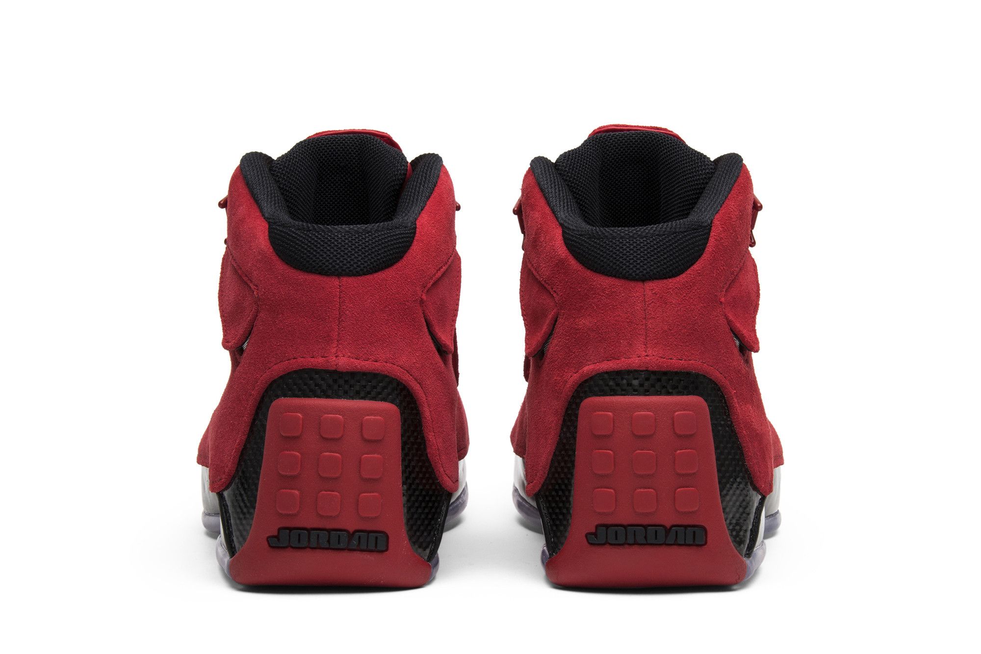 Jordan 18 red suede top