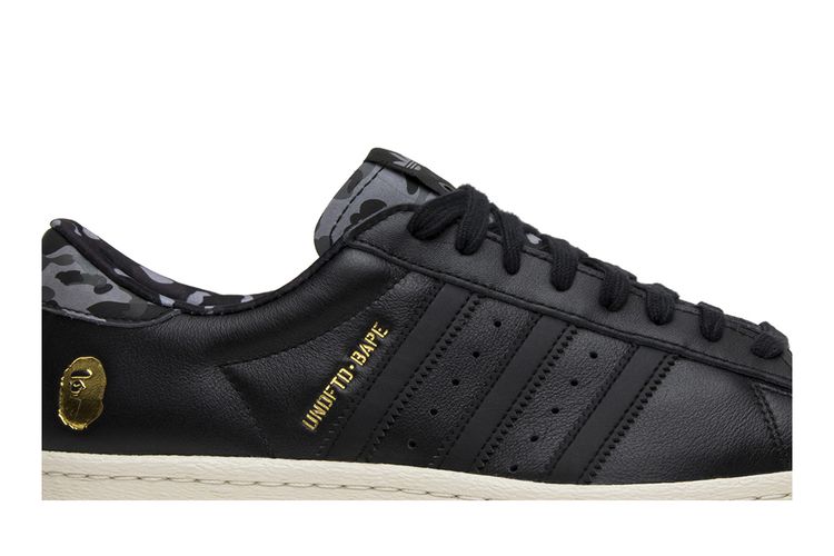 adidas Undefeated x A Bathing Ape x Superstars 80V 'Black' Sneaker | Men's Size 10.5