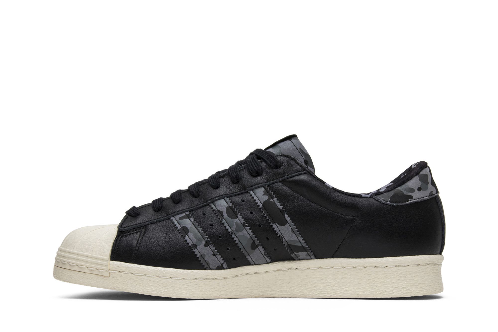 Buy Undefeated x A Bathing Ape x Superstars 80v Black B34291 GOAT CA
