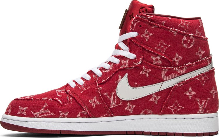 Red Ribbon Recon x Air Jordan 1 Retro High Supreme  Louis Vuitton Custom