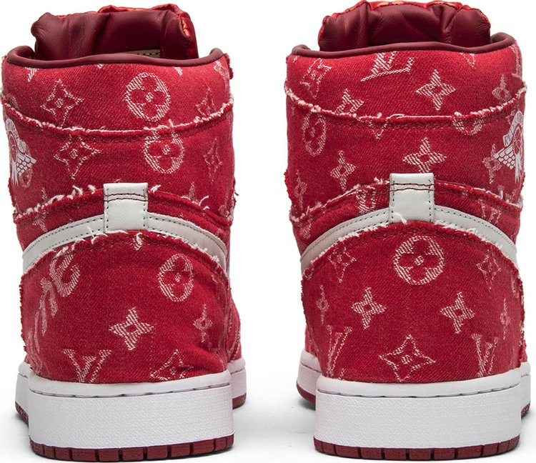 Red Ribbon Recon x Air Jordan 1 Retro High Supreme  Louis Vuitton Custom