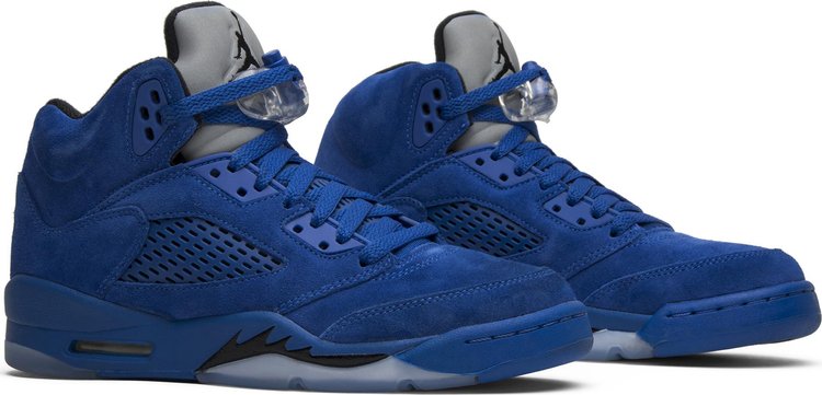 Air Jordan 5 Retro GS Blue Suede