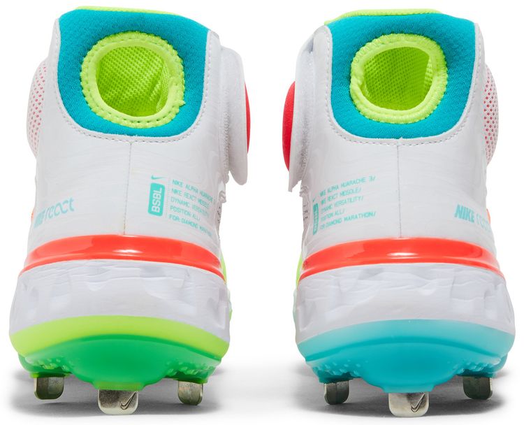 Alpha Huarache Elite 3 Mid White Turbo Green