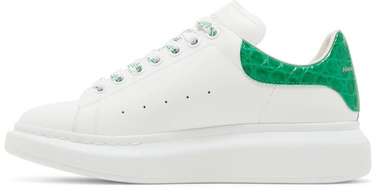 Alexander McQueen Oversized Sneaker Chrome Green Crocodile