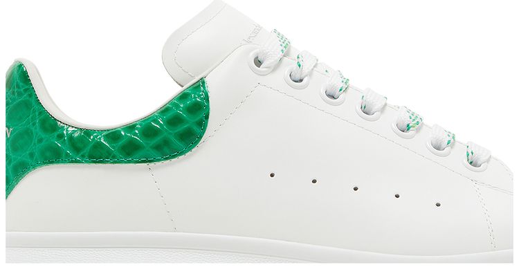 Alexander McQueen Oversized Sneaker Chrome Green Crocodile