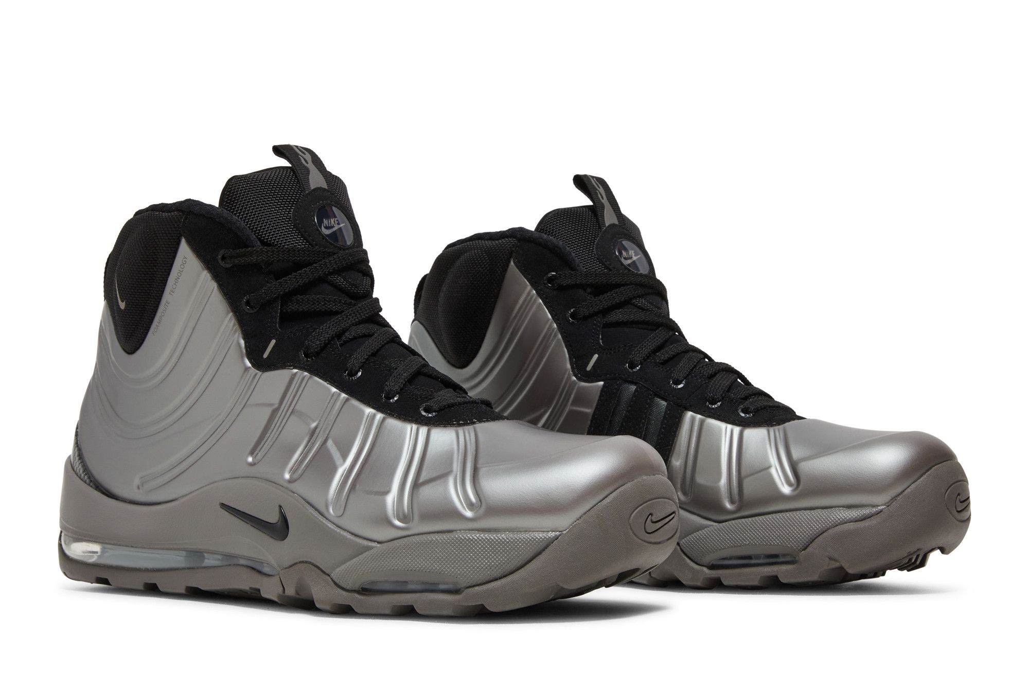 Nike air bakin posite triple black store