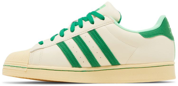 Ravi Restaurant x adidas Superstar Ecru Tint Green