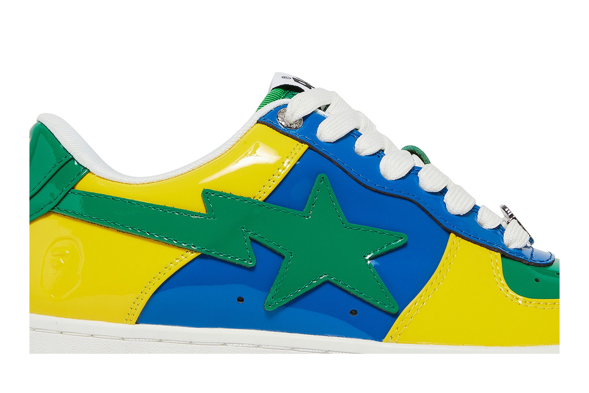 Bapesta green yellow top