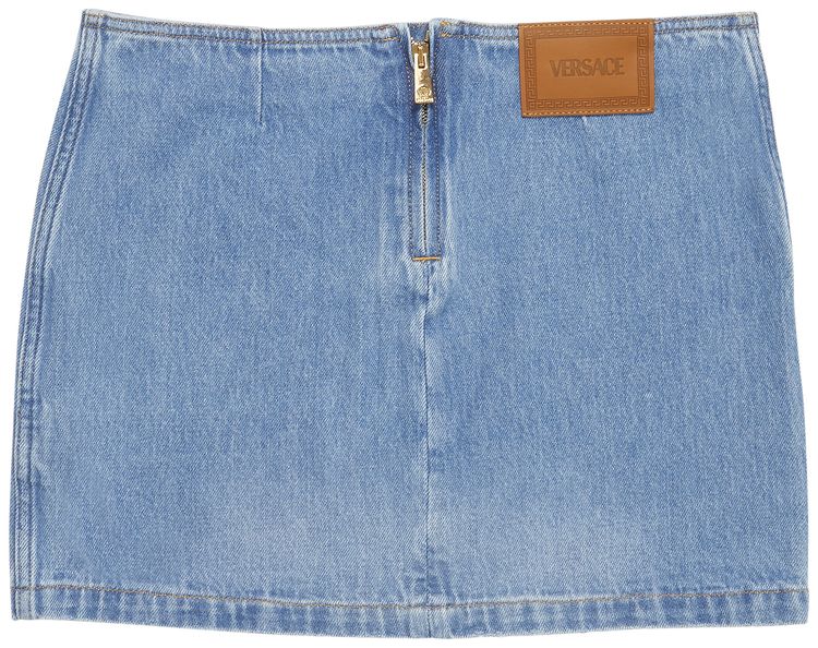 Versace Vintage Denim Skirt Medium Blue